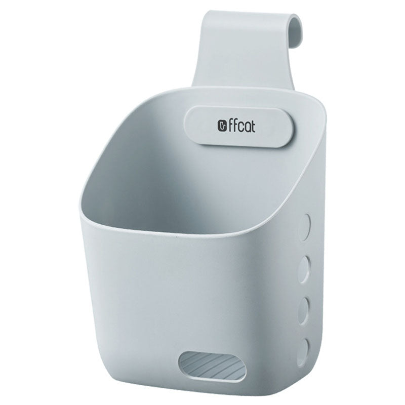 FFCAT Bathroom Shower Hanging Basket with Drain Hole Kitchen Plastic Sundries Storage Basket Bedroom Cosmetics Organizer Size S FFCAT Bathroom Shower Hanging Basket with Drain Hole Kitchen Plastic Sundries Storage Basket Bedroom Cosmetics Organizer Size S